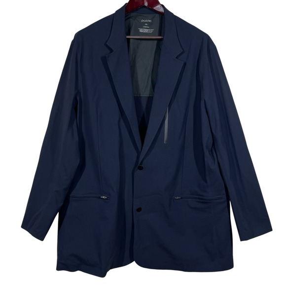 Paskho Jackets & Blazers - Paskho Individualist Ultimate Travel Blazer Mens XXL Navy Unstructured Jacket